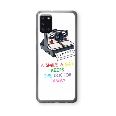 Smile: Samsung Galaxy A31 Transparant Hoesje