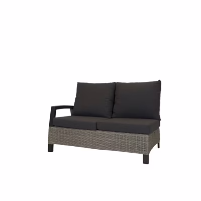 Orlon 2 zits element leuning rechts cloudy grey