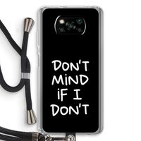 Don't Mind: Xiaomi Poco X3 NFC Transparant Hoesje met koord