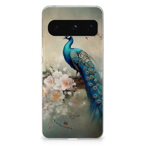 TPU Hoesje voor Google Pixel 8 Pro Vintage Pauwen