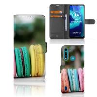 Motorola G8 Power Lite | Book Cover | Macarons | Portemonnee hoesje