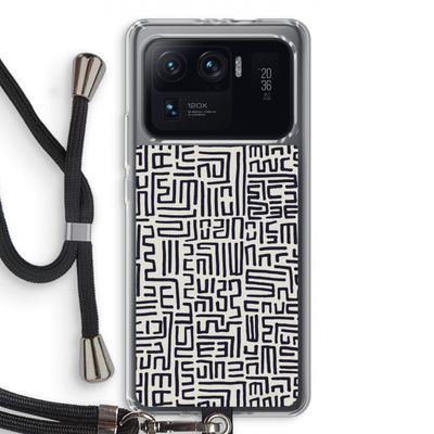 Moroccan Print: Xiaomi Mi 11 Ultra Transparant Hoesje met koord
