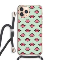 Lipjes: iPhone 11 Pro Max Transparant Hoesje met koord