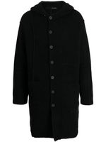 Isabel Benenato manteau à coutures apparentes - Noir - thumbnail