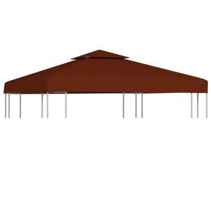 VidaXL Prieeldak 2-laags 310 g/m² 3x3 m terracottakleurig