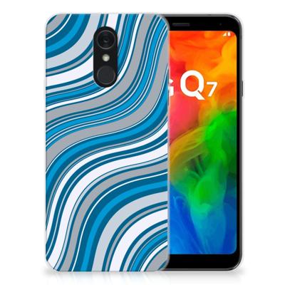 LG Q7 | TPU bumper | Waves Blue