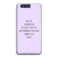 Relatief: Honor 9 Transparant Hoesje