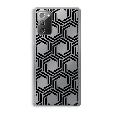 Geometrisch patroon: Samsung Galaxy Note 20 / Note 20 5G Transparant Hoesje