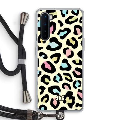 Leopard pattern: OnePlus Nord Transparant Hoesje met koord