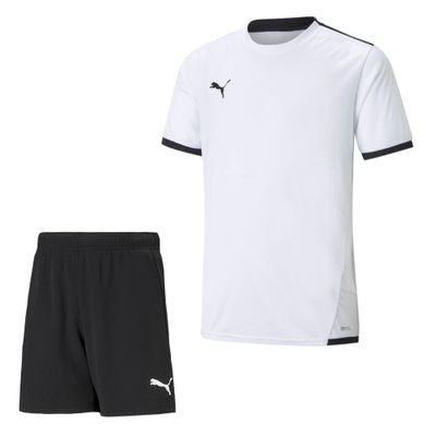 PUMA teamLIGA Trainingsset Kids Wit Zwart