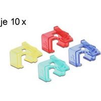 Delock 86421 RJ45 reparatieclip 40-delige set 1 (rood, blauw, groen, geel)