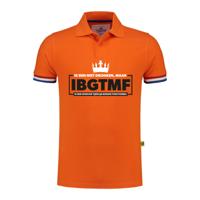 Koningsdag verkleed poloshirt heren - tijdelijk minder functioneel - oranje Koningsdag verkleed poloshirt heren - tijdelijk minder functioneel - oranje