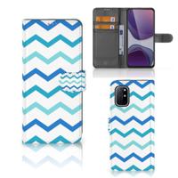 OnePlus 8T | Telefoon Hoesje | Zigzag Blauw