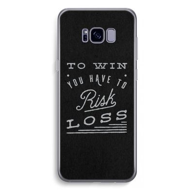 Risk loss: Samsung Galaxy S8 Plus Transparant Hoesje