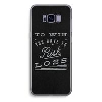 Risk loss: Samsung Galaxy S8 Plus Transparant Hoesje Risk loss: Samsung Galaxy S8 Plus Transparant Hoesje