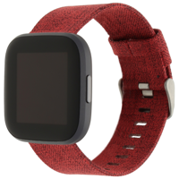 Fitbit Versa Nylon Gesp Band - Rood