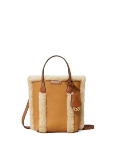 Tory Burch sac cabas Perry en peau lainée - Marron