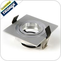 Inbouwspot aluminium kantelbaar vierkant voor 50mm lamp 148-559