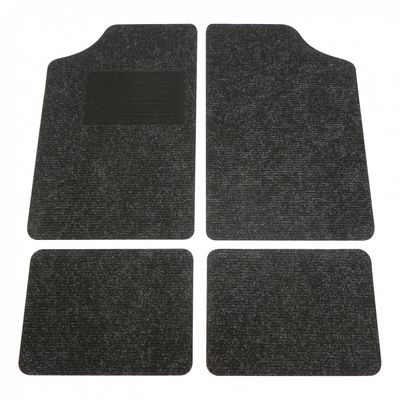 Carpoint Automattenset Uni Zwart 4-delig Carpoint Automattenset Uni Zwart 4-delig