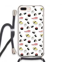 Sushi time: iPhone 8 Plus Transparant Hoesje met koord
