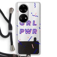 GRL PWR: Huawei P50 Pro Transparant Hoesje met koord