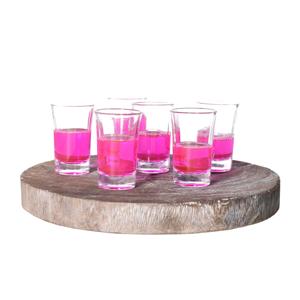 Alessandro Shotglaasjes Florencia Crystal - 12x stuks - glas - 70 ml - borrelglazen - likeurglazen