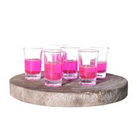 Alessandro Shotglaasjes Florencia Crystal - 12x stuks - glas - 70 ml - borrelglazen - likeurglazen