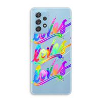 Loves: Samsung Galaxy A73 Transparant Hoesje Loves: Samsung Galaxy A73 Transparant Hoesje