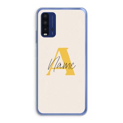 Amber Script: Xiaomi Redmi 9T Transparant Hoesje