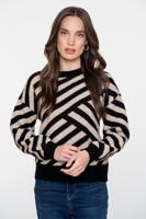 Geisha Pullover Stripes 54570-29 Trui 720 Sand/black