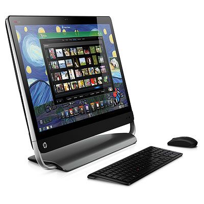 HP Omni 27-1100ed 68,6 cm (27") 1920 x 1080 Pixels Tweede generatie Intel® Core™ i5 4 GB DDR3-SDRAM 1000 GB HDD Windows 7 Home Premium Zwart