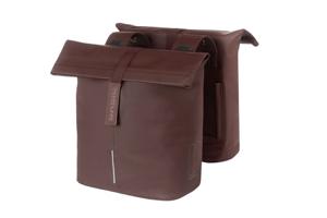Basil tas city dubbel vegan leather | roasted brown