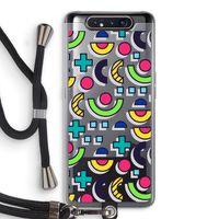 8-bit N°6: Samsung Galaxy A80 Transparant Hoesje met koord