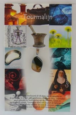 Steengoed Hanger gezondheidssteen tourmalijn kleur (1 st)