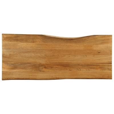 Tafelblad met natuurlijke rand 140x60x2,5 cm massief mangohout