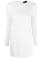 Missoni zigzag crochet-knit minidress - Blanc