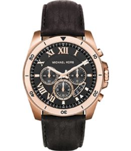 Horlogeband Michael Kors MK8544 Leder Zwart 24mm
