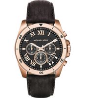 Horlogeband Michael Kors MK8544 Leder Zwart 24mm