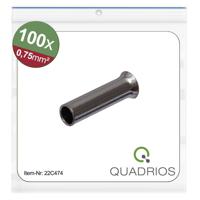 Quadrios 22C474 Adereindhulzen 0.75 mm² Ongeïsoleerd 100 stuk(s) - thumbnail
