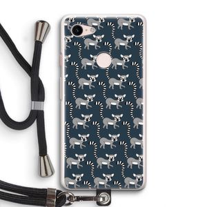 Makis: Pixel 3 Transparant Hoesje met koord