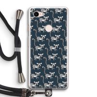 Makis: Pixel 3 Transparant Hoesje met koord