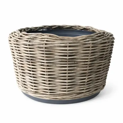 Drypot Sawah Jumbo Extra Dik Rotan Grijs d100h70cm