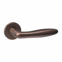 Intersteel deurkruk Q 03 op rozet verdekt ø52x6mm - PVD brons