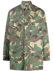 Heron Preston surchemise à imprimé camouflage - Vert