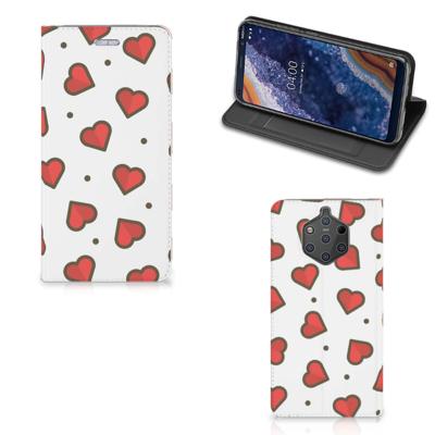 Nokia 9 PureView | Hoesje met Magneet | Hearts