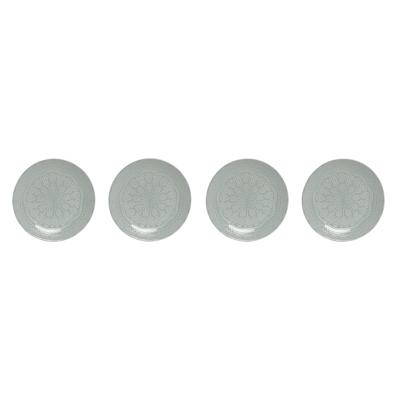 Bordenset Home ESPRIT Groen Keramiek Mandala Arabisch 27 x 27 x 2,5 cm