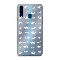 Eye pattern #3: Samsung Galaxy A20s Transparant Hoesje