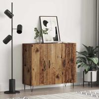 Dressoir Oud hout 90 x 34 x 80 cm Bewerkt hout