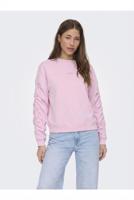 Only Onlsweat L/s Ruched Crew Swt Sweater Winsome Orchid