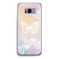 White butterfly: Samsung Galaxy S8 Transparant Hoesje